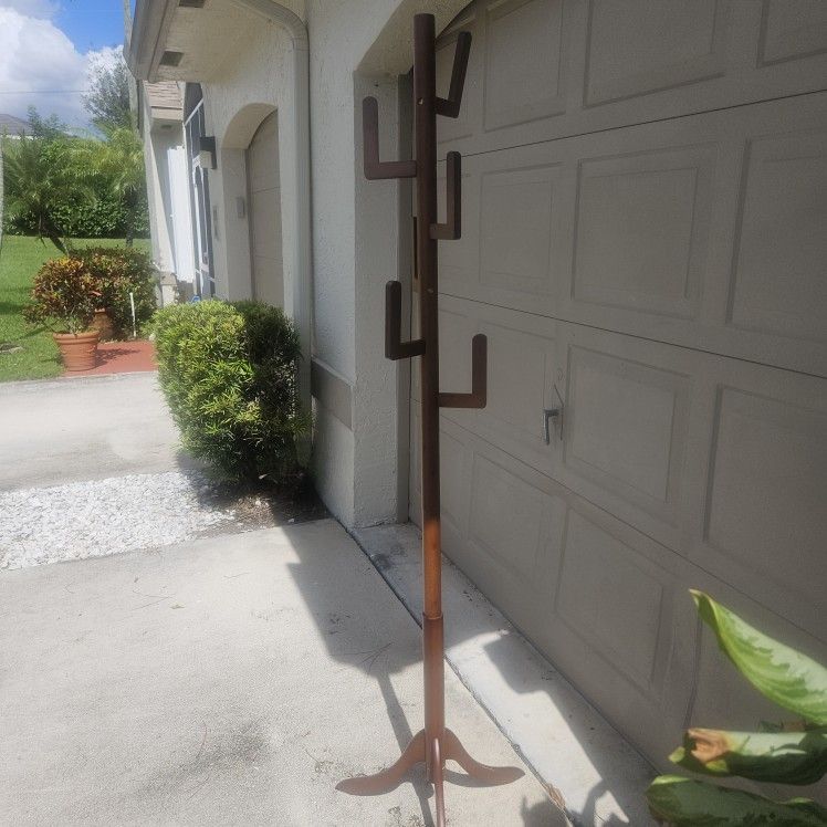 WOODEN CLOTHES POLE OR FOR WHATEVER 