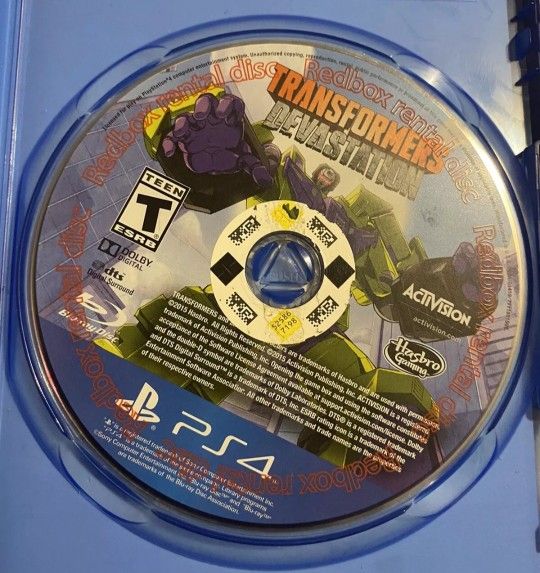 Transformers Devastation Game Disc Only for PlayStation 4