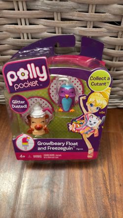 Polly Pocket Growlbeary Float and Freezeguin Figures