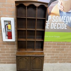 Ethan Allen- Bookcase with storage