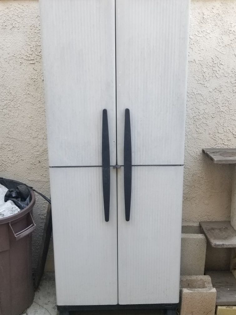 Free Plastic Storage Cabinet Cupboard Shed