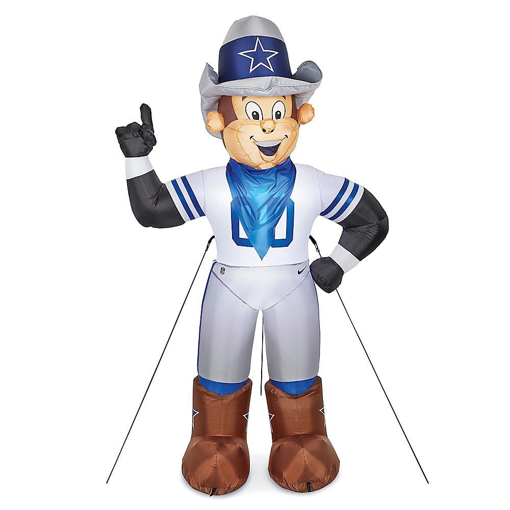 Dallas Cowboys Large Inflatable Rowdy Mascot LED Christmas Decorations Lights New In Box Sealed