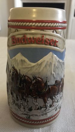1985 “A” Series Budweiser Clydesdales Holiday stein.