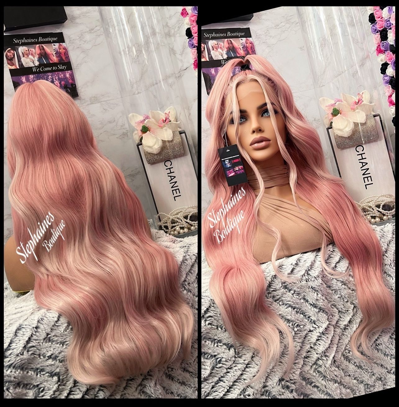 Human Hair Blended Lace Front Wig 