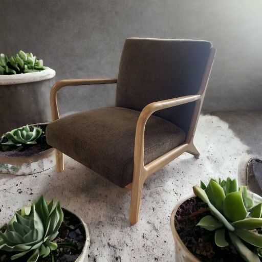 Esters Wood Armchair Textured Brown - Project 62 (10 in stock)