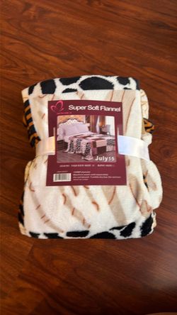 Super soft animal print flannel
