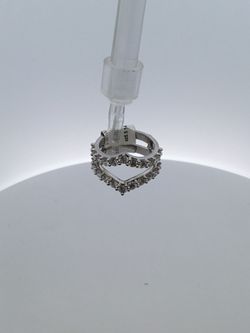14K White Gold Lady’s Beautiful Ring Jacket 2.00 Total Weight Size 6.5