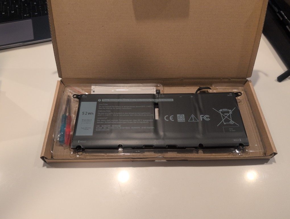 Replacement Battery For Dell 7FMXV Laptop. Compatible with Dell Latitudes 5320,7320,7420 , and 7520 Series. New.