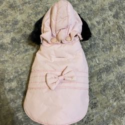 Disney Dog XS Pink Jacket W/ Detachable Fur Collar
