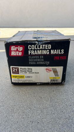 Collated Framing Nails 3”x.120 Smooth Shank