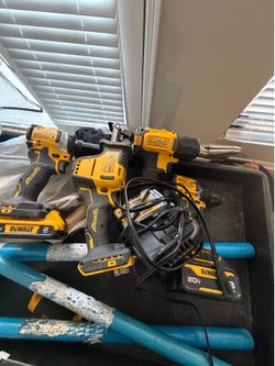 Hacksaw, drill, impact, heat gun, 3A battery and 2A battery