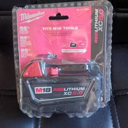 Milwaukee M18 RedLithium XC5.0 Battery