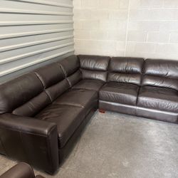 Leather Sectional