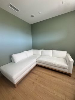 Custom White Bumper Sectional – Pottery Barn Jake Style – $2,500