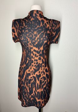 Leopard Print Mini Bodycon Dress