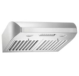 KOBE CHX2230SQB-1 Brillia 30-inch Under Cabinet Range Hood, 3-Speed, 680 CFM, LED Lights, Baffle Filters, Stainless Steel