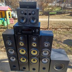 SONY STR-DG720 7.1 CHANNELS AV HDMI RECEIVER WITH 7.1 SONY DAYTON SPEAKERS SYSTEM $1000 FINAL PRICE READ DESCRIPTION AND SEE ALL PICTURES