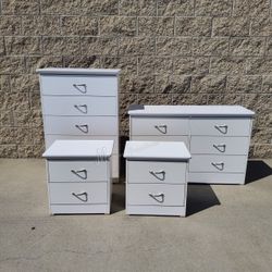 White Bedroom Dresser Set!