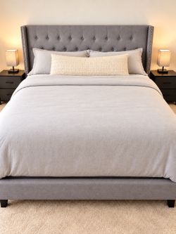 King size Bed frame gray