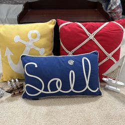 Nautical Themed Pillows And Decor