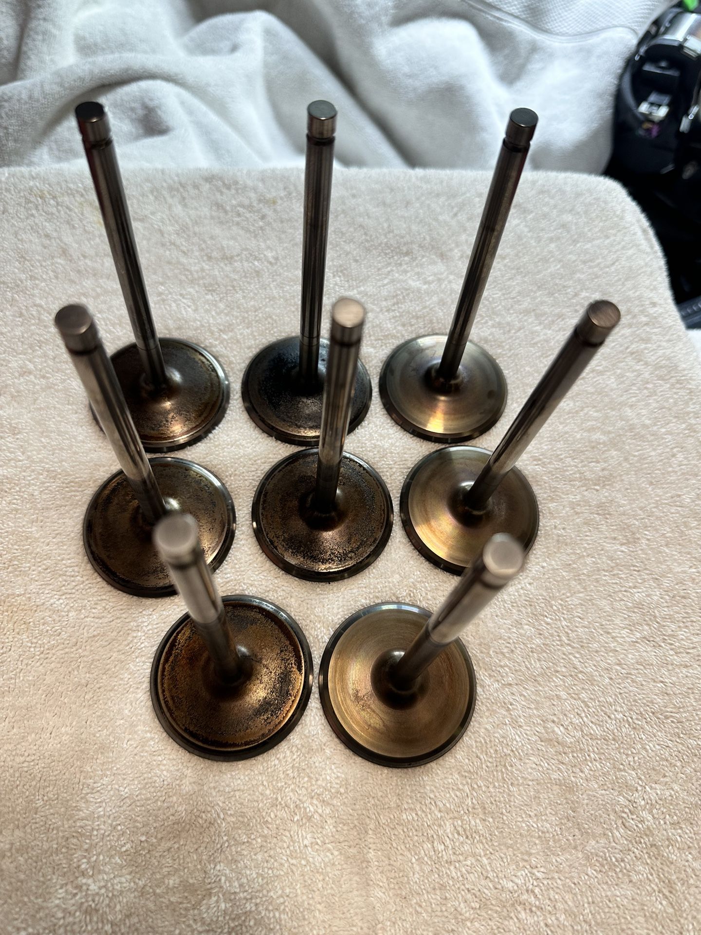 LS7 Titanium Intake Valves Del West Set Of 8 7.0 Z06 ZR1 Corvette LS Swap Parts