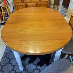 Oak Kitchen Table & Chairs
