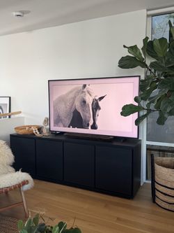 West Elm Norre 80” Media Console — Blackened Oak