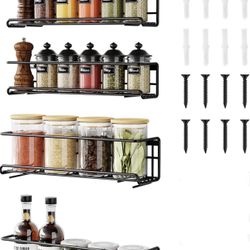 New Spice Rack Organizer, 4 Pack