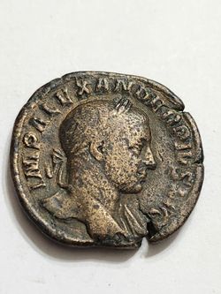 Severus Alexander 222-235 AD Rare Bronze Roman Coin