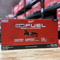 Milwaukee M18 Fuel Angled Drill Hole Hawg Tool Only 