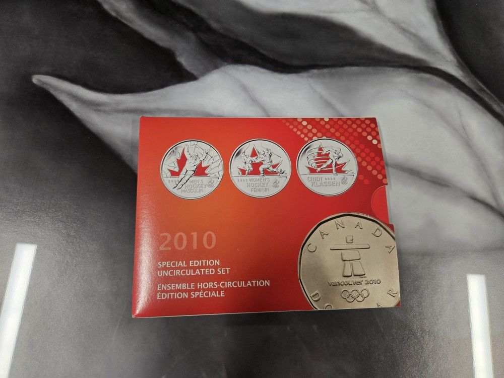 2010 Special Edition Uncirculated Set Of Winter Olympics Canadian Coins