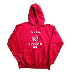 Gildan Heavy Blend Size Medium Drug Free is the way to Bee Pullover Hoodie