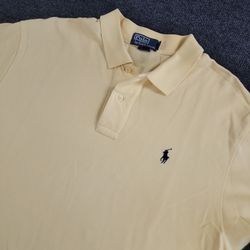 POLO by Ralph Lauren Men’s XL Yellow Cotton Polo Shirt Classic Fit