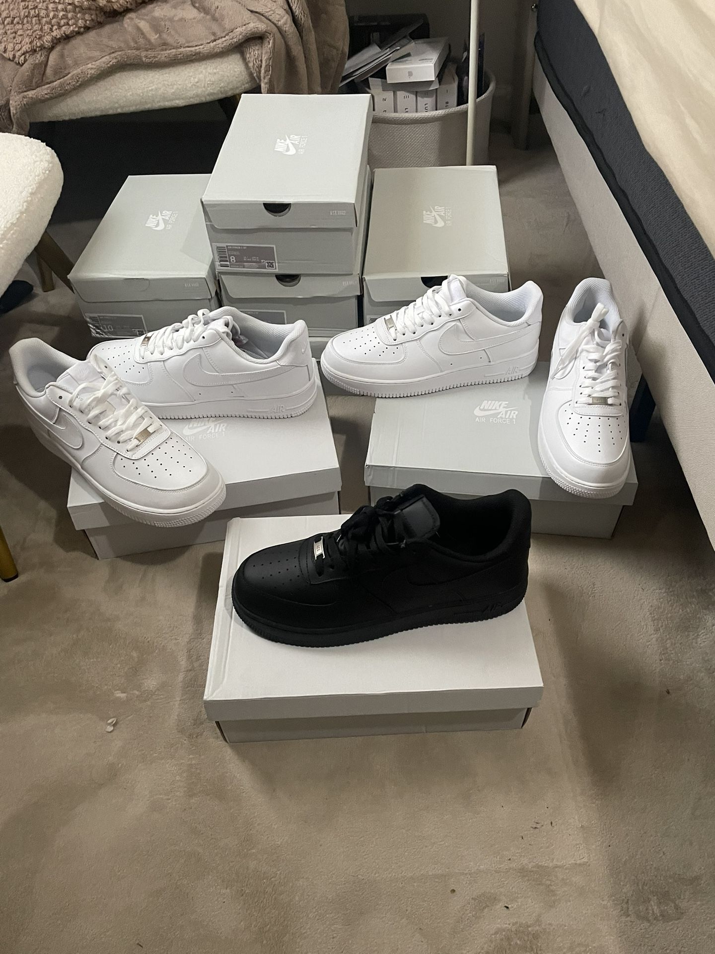 Airforces Sizes 9 9 1/2 11. 10 8