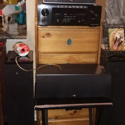 Denon Reciever Polk Audio Sub/Surround Sound 