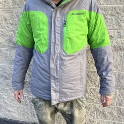 Columbia jacket men’s medium M snow snowboard ski gray grey green