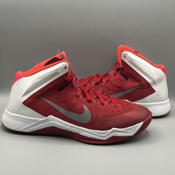 Nike Zoom Hyperquickness Red Team Basketball Shoes - Men’s Size 11.5 (599420-600)