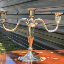 Vintage Silver Plated Candelabra, Cheshir...