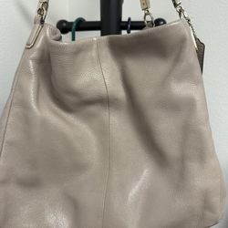 Coach Purse - Light Grey