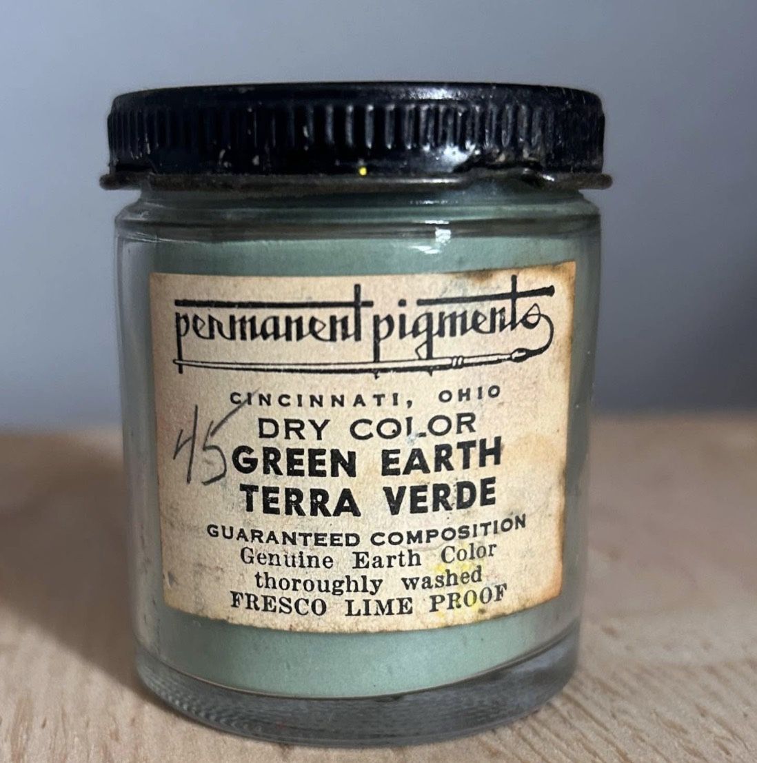 Vintage “Permanent Pigments” Green Earth