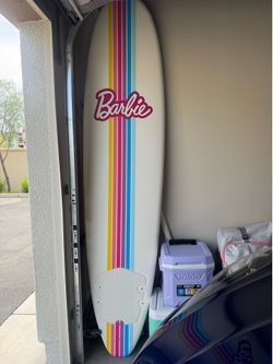 Barbie surf board