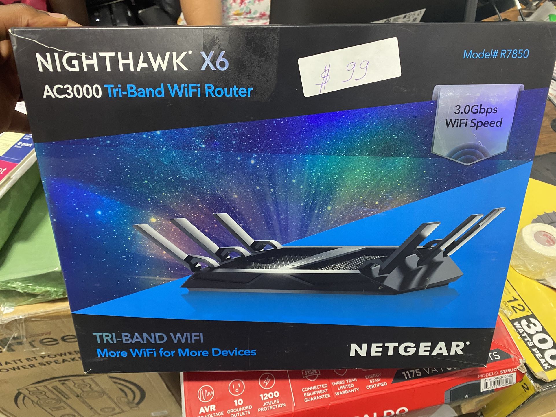 NETGEAR R7900P-100NAS Nighthawk X6 AC3000 Dual Band Smart WiFi Router
