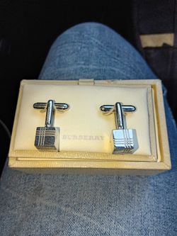 Silver cufflinks