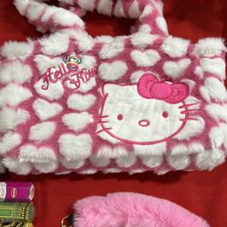 New Hello Kitty Fluffy Purse