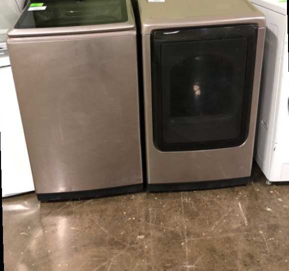 Samsung Electric Washer AND Dryer Set Wa50t5300ac AND Dve50t5300c 7 5SQTI