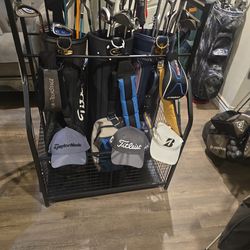 GOLF  BAGS GARAGE STORAGE STAND.
