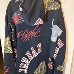 Nike Air Jordan Brooklyn Fleece Pullover Hoodie Black SZ XL & XXL Men's FN4545-010