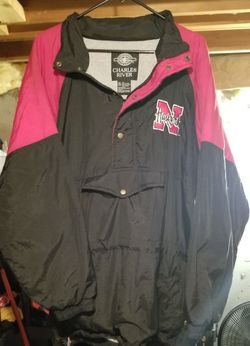 Nebraska Cornhuskers Black & Red Jacket Size XL X-Large