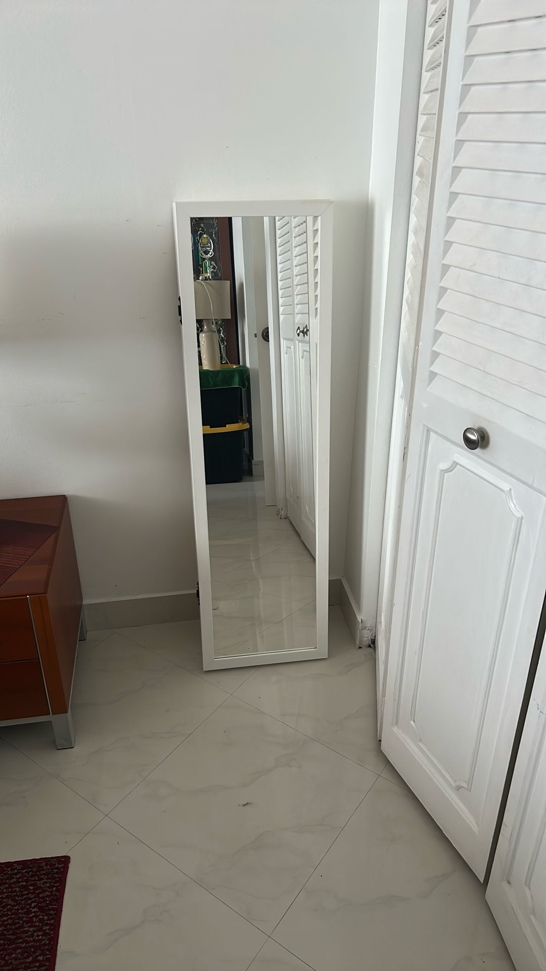 Jewelry Armoire with Full Length Mirror