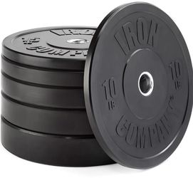 Rubber Grip Plates Set For Barbell